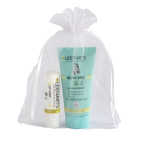 Drs Leenarts Dermatoloog winterzon pakket met Suncare spf 30 en lipcare SPf25