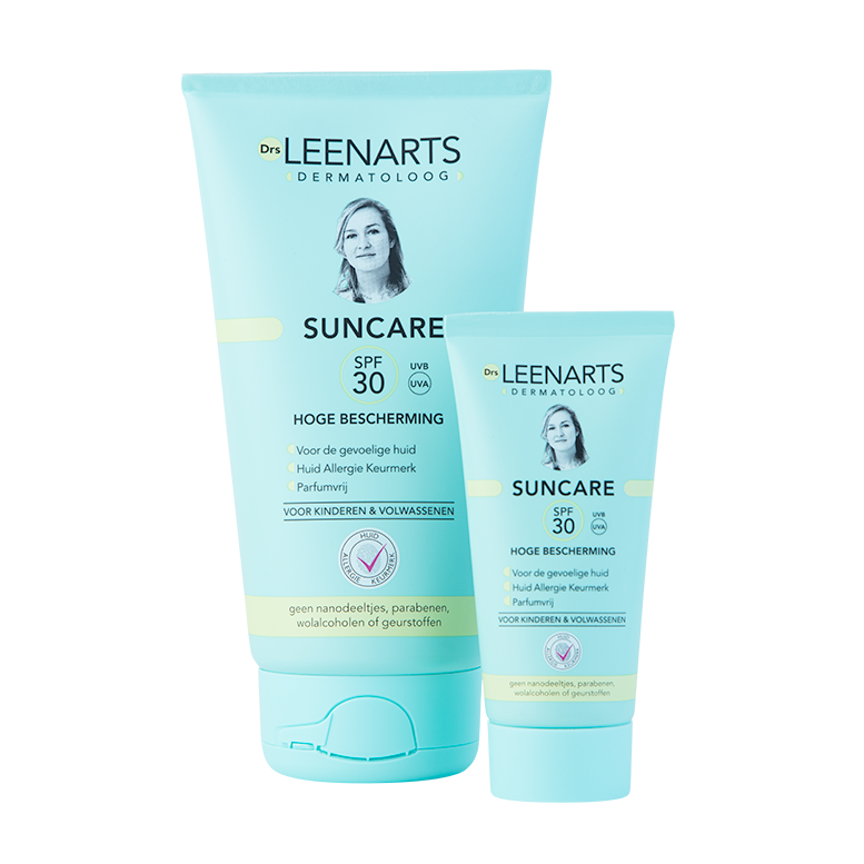 Drs Leenarts | Dermatoloog Suncare 150ml en de 30ml tube SPF30 zonnebrandcreme