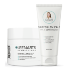 Babybillen zalf packshot van pot en tube