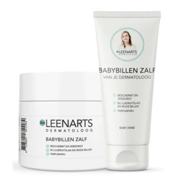 Babybillen zalf packshot van pot en tube