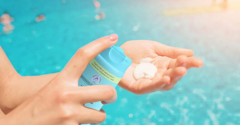 Illustratie voor een blog over waterproof huidverzorging
