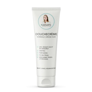 Packshot Drs Leenarts Douchecrème tube 250ml.