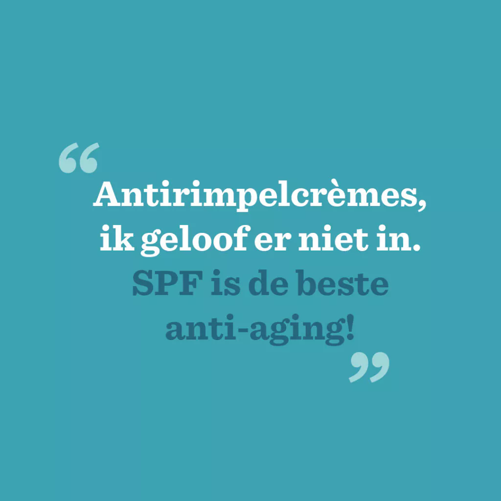 huid veroudering antirimpelcremes spf