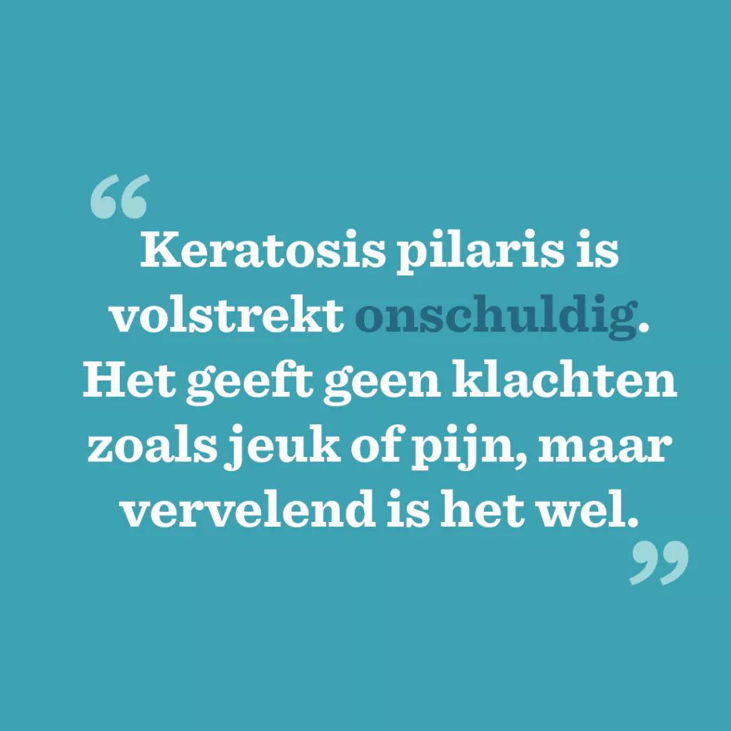 Keratosis pilaris rode bultjes op bovenarm en of benen