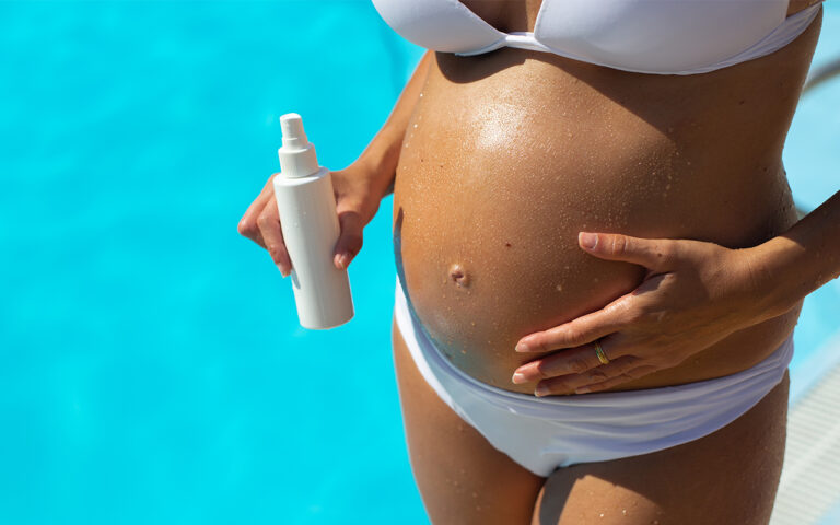 Veilig zonnen tijdens de zwangerschap.